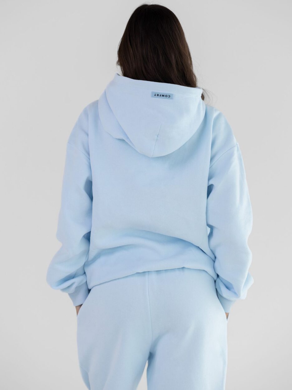 Baby Blue Comfrt Pastel Hoodie