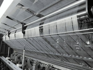 Warp knitted fabric production
